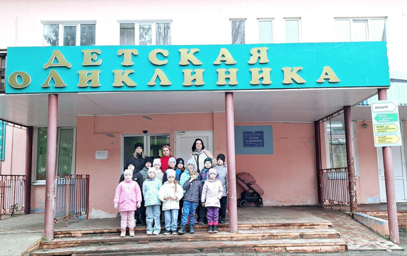 Профиградцы в детской поликлинике Профиградцы в детской поликлинике.